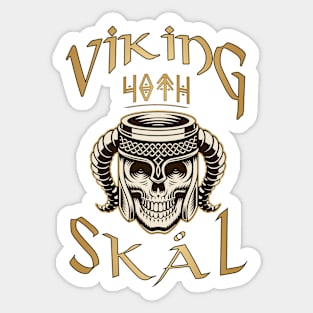 Viking-Skål-40th Birthday Celebration for a Viking Warrior - Gift Idea Sticker